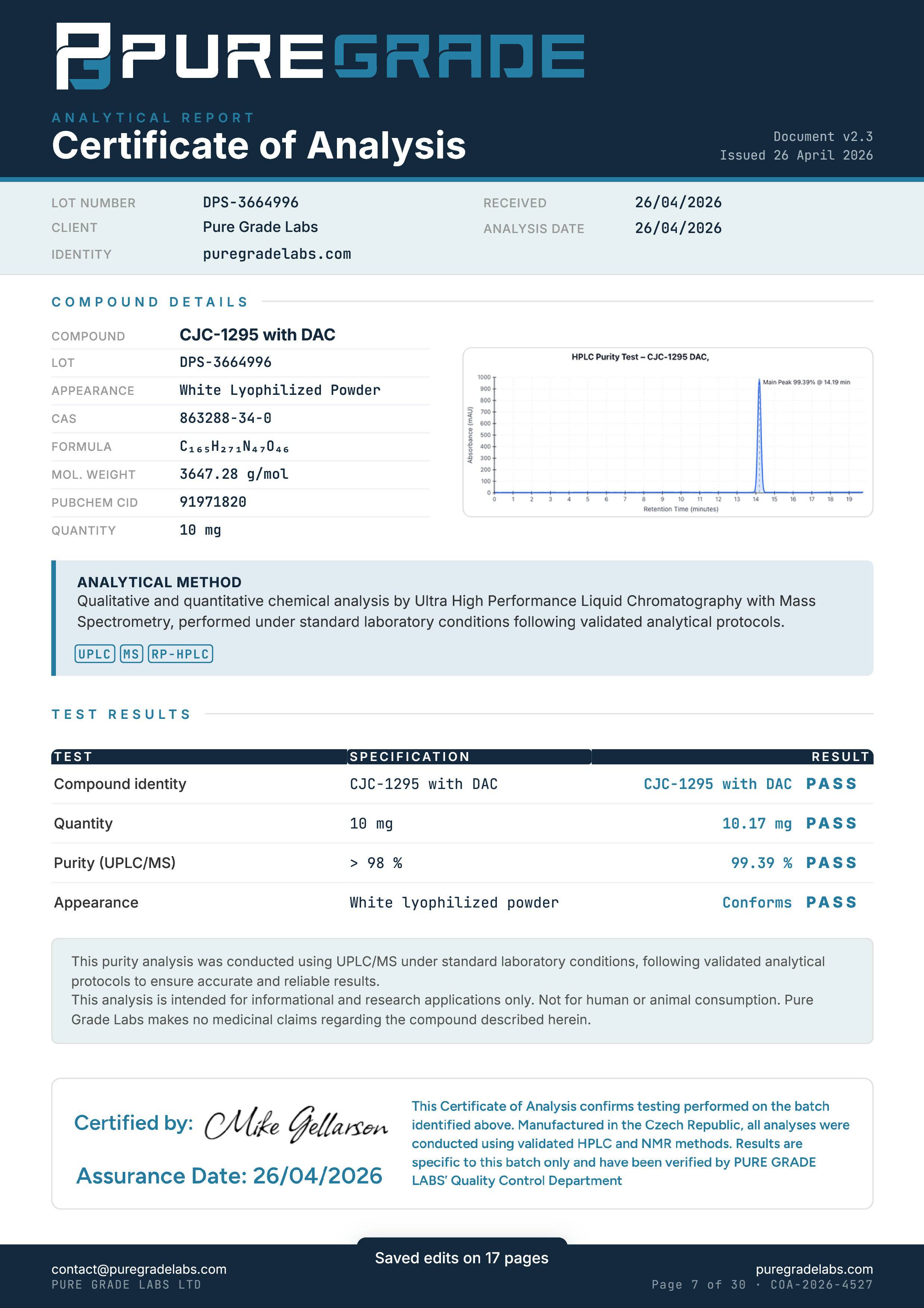 GH Optimization Research Stack - Pure Grade Labs